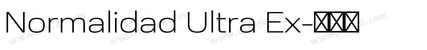 Normalidad Ultra Ex字体转换